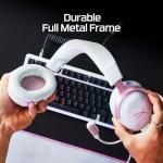 HyperX Cloud III – Wired Gaming Headset, PC, PS5, Xbox Series X|S, Angled 53mm Drivers, DTS, Memory Foam, Durable Frame, Ultra-Clear 10mm Mic, USB-C, USB-A, 3.5mm – Pink