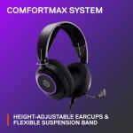 SteelSeries Arctis Nova 3 - USB-C Gaming Headset for PC, PS4, PS5 & Switch - RGB Lights - Hi-Fi Drivers - 360° Spatial Audio - AirWeave Memory Foam Earcups - Super Lightweight - ClearCast Gen 2 Mic