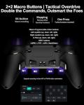PXN P5 8K Gaming Controller – 8K Chip, 2000Hz Polling, Capacitive Joysticks, Hall Triggers, 4 Macros, Turbo Function, 2.4 GHz Wireless PC Controller – For PC/Switch/Steam Deck/Android/iOS