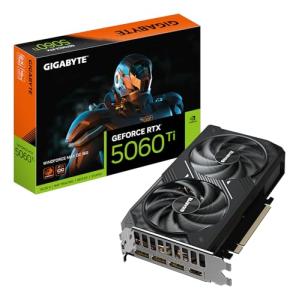 Gigabyte GeForce RTX 5060 Ti WINDFORCE MAX OC 16G Graphics Card - 16GB GDDR7, 128bit, PCI-E 5.0, 2587MHz Core Clock, 3 x DP, 1 x HDMI, NVIDIA DLSS 4, GV-N506TWF2MAX OC-16GD