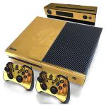 Bordhap Gold Glossy Skin Sticker For Console Controller + Kinect Decal Vinyl