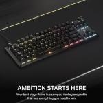 Corsair K70 CORE TKL RGB Tenkeyless Mechanical Gaming Keyboard – Pre-Lubricated MLX Red v2 Linear Switches – Dual-Layer Sound Dampening – ABS Double-Shot Keycaps – QWERTY UK – Black