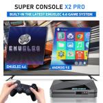 Kinhank Retro Game Console Super Console X2 Pro Built-in 65000+ Games, Video Game Console Android 9.0/Emuelec 4.6, S905X2 Chip, 4K UHD Output,2.4G/5G, BT 5.0