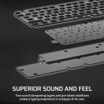 Corsair K70 CORE TKL RGB Tenkeyless Mechanical Gaming Keyboard – Pre-Lubricated MLX Red v2 Linear Switches – Dual-Layer Sound Dampening – ABS Double-Shot Keycaps – QWERTY UK – Black