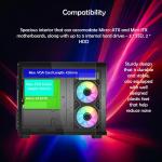 ionz Gaming PC Desktop Computer, Intel i5-12400F, RTX 5060, 120mm AIO, 16GB RAM, 1TB NVMe SSD, Windows 11, Black (Apex, Black)