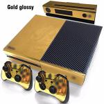 Bordhap Gold Glossy Skin Sticker For Console Controller + Kinect Decal Vinyl