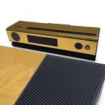 Bordhap Gold Glossy Skin Sticker For Console Controller + Kinect Decal Vinyl