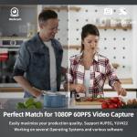 Papeaso Video Capture Card, HDMI to USB C 3.0 Capture Card, 1080P 60FPS Video Capture Device, for Streaming, Teaching,Gaming, Video conferencing or Live Broadcasting