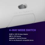 Gioteck Smart TV+ DUO Wireless (Bluetooth & Dongle) Controller for Cloud Gaming, PC, Smart TV, Mobile - Grey. Desgined for Smart TV's with Xbox Game Pass