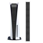 kwmobile Console Decal Compatible with Sony Playstation 5 Disc Edition - Decal Skin - Carbon Black