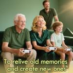 2026 Game Stick 4k 40,000 Games, Retro Gaming Console with Built-in 23 Emulators, HDMI Output, 64G TF Card, 2 Wireless Controllers, Plug and Play