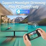 RG35XX H Retro Handheld Game Console, 3.5 Inch IPS Screen Linux System Retro Video Game Console with 64G TF Card Pre-Installed with 5500+ Games, Support HDMI TV Output 5G WiFi Bluetooth 4.2 (Black)