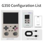 G350 Retro Game Console,Linux System RK3326 G350 Handheld Game Console Built-in 64G TF Card 4371 Games,3.5-inch IPS Screen, WiFi, Bluetooth 4.2, HDMI Output, 3200mAh Battery