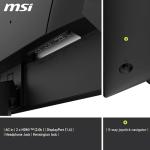 MSI MAG 275QF 27-Inch WQHD 2560x1440 Gaming Monitor - Rapid IPS, 180Hz, 0.5ms, HDR ready, AMD FreeSync, Eye care, AI vision, HDMI 2.0b, DP 1.2a, Frame-less, Tilt Adjustable, Vesa Mount, Black