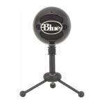 Blue Snowball USB Microphone for Recording, Streaming, Podcasting, Gaming on PC and Mac, Condenser Mic with Cardioid and Omnidirectional Pickup Patterns, and Stylish Retro Design - Black