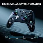 ECHTPower PC Gaming Controller–Wireless for PC with Hall-Effect Joysticks, 1000Hz Polling Rate, No Drift, Turbo & Vibration, Compatible with Windows/Switch/iOS/Android/Steam –Place & Charge Dock