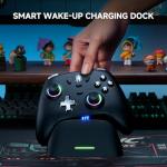 ECHTPower PC Gaming Controller–Wireless for PC with Hall-Effect Joysticks, 1000Hz Polling Rate, No Drift, Turbo & Vibration, Compatible with Windows/Switch/iOS/Android/Steam –Place & Charge Dock