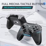 Machenike G3V2 Bluetooth Gaming Controller With Hall Effect Joysticks & Triggers, Remappable Buttons, 1000Hz Gamepad with Charging Dock, Dual Vibration - for PC/Switch/iOS/Android (White)
