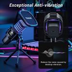 TONOR RGB USB Microphone, Cardioid Condenser Computer PC Mic with Tripod Stand, Pop Filter, Shock Mount for Gaming, Streaming, Podcasting, YouTube, Twitch, Compatible with Laptop Desktop,TC30 with RGB