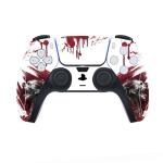 playvital Blood Zombie Full Set Skin Decal for PS5 Console Disc Edition, Sticker Vinyl Decal Cover for PS5 Controller & Charging Station & Headset & Media Remote