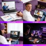 NIAKUN 15.6 Inch Gamer 2026 Laptop i5-7Y54 Processor (1.2 to 3.2 Ghz), 16GB RAM 512GB SSD Cheap Gaming Laptop Computer with Backlit Keyboard/TF Card/Touchpad/6000Mah