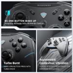 Machenike G3V2 Bluetooth Gaming Controller With Hall Effect Joysticks & Triggers, Remappable Buttons, 1000Hz Gamepad with Charging Dock, Dual Vibration - for PC/Switch/iOS/Android (White)