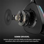 Corsair VOID v2 Wireless Gaming Headset with Bluetooth for PC, PS5, PS4, Switch, Mobile – Dolby Atmos, 70 Hr Battery, Dual Wireless, Lightweight, Fast Charging – Carbon