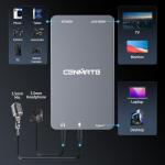 CENMATE Aluminum HDMI Capture Card, USB 3.0 1080P 60FPS Audio Video Capture Card for Streaming/Gaming/Video Conference, 4K@30Hz Input & Pass-Through Capture Card for NS/PS5/Xbox/Camera/PC