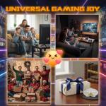 XYELLOWICON X2 Pro Retro Game Console with 44,000+ Classic Games, 4K Upscaling, 2 Wireless Controllers | Plug & Play Retro Game Stick for TV