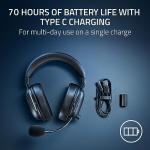 Razer BlackShark V2 HyperSpeed - Wireless Ultra-Lightweight Esports Headset (280g, HyperClear Super Wideband Mic, TriForce Titanium 50 mm Drivers) Black