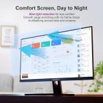 GEESUU 24 Inch Computer Monitor, PC Gaming Monitors 144Hz, 5ms, FHD 1080p, Eye-Care Screen, Lowblue, 99% sRGB, VESA 75x75mm, HDMI 2.0 & DP 1.2