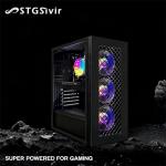 STGsivir Prebuilt Gaming PC Desktop Computer Tower, Intel Core i7 8th up to 4.1GHz, Nvidia GeForce RTX 2060 Super 8GB GDDR6, 32GB DDR4 RAM, 1TB SSD, WIFI6, BT 5.0, RGB Fan x3, Windows11 Pro