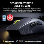 Corsair SABRE v2 PRO Ultralight FPS Wireless Gaming Mouse – 33,000 DPI, 36g Weight, 8,000Hz Hyper-Polling, Mechanical Switches, Up to 70-Hour Wireless Battery Life, Web Hub – White