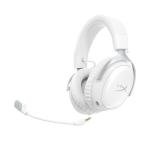 HyperX Cloud III S – Wireless Gaming Headset | Multi-Platform, 2.4GHz, Bluetooth, Battery up to 120 Hrs 2.4GHz / 200 Hrs Bluetooth, 53mm Angled Drivers, 10mm Detachable Mic, Customizable – White