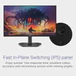 Dell 24 Gaming Monitor - SE2425HG, Full HD (1920x1080), 200Hz, Fast IPS, 1ms, AMD FreeSync Premium, 99% sRGB, VESA (100x100mm), DisplayPort, 2 HDMI, 3 Year Warranty, Black