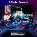 RivalPlay PC Controller Wired Game Controller for PC, Windows 11, 10, 7 & 8 with Paddles, 3-Level Vibration, Mappable Buttons & Textured Grips Black