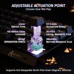 ATTACK SHARK X68 HE 8000Hz Rapid Trigger Keyboard, 0.01mm RT Accuracy Wired Gaming Keyboard with Magnetic Switch, Adjustable Actuation, Rapid Trigger, Snap Tap, RGB Lighting for PC/Mac, Black