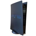 Faceplate for PS5 Side Shell Plates PlayStation 5 Disc Edition Console Replacement Accessory Case Cover Black Plate Anti-Scratch Dust Cover Skin Protector (Retro Disc Edition)