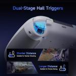 EasySMX X05 Pro Wireless Controller for PC Ergonomic Skin-Like Grip, Quiet-Touch Low-Noise Buttons, Dual Triggers, Hall Joysticks, 2 Programmable Buttons, RGB, 1000mAh Battery