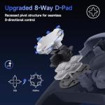 EasySMX X05 Pro Wireless Controller for PC Ergonomic Skin-Like Grip, Quiet-Touch Low-Noise Buttons, Dual Triggers, Hall Joysticks, 2 Programmable Buttons, RGB, 1000mAh Battery