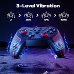 RivalPlay PC Controller Wired Game Controller for PC, Windows 11, 10, 7 & 8 with Paddles, 3-Level Vibration, Mappable Buttons & Textured Grips Black
