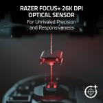 Razer Basilisk V3 - Wired customisable gaming mouse - ergonomic design - 26K DPI sensor - Chroma RGB - 11 programmable buttons - tiltable HyperScroll mouse wheel - PC/Mac | White