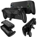 KZIOACSH Case for ASUS ROG Xbox Ally/ASUS ROG Xbox Ally X, Full Protection Lightweight Shock-Absorption Soft TPU Anti-Fingerprint Anti-Scratch Gaming Console Protective Rugged Skin Cover,Black
