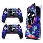 HK Studio PS5 Skin Hippie Metaverse - Easy Peel and Stick PS5 Skin Disc Edition with No Bubble, Waterproof - Playstation 5 Skin - Including PS5 Controller Skin and PS5 Console Skin
