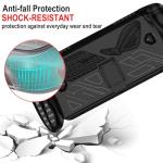KZIOACSH Case for ASUS ROG Xbox Ally/ASUS ROG Xbox Ally X, Full Protection Lightweight Shock-Absorption Soft TPU Anti-Fingerprint Anti-Scratch Gaming Console Protective Rugged Skin Cover,Black