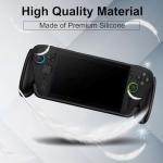 KZIOACSH Case for ASUS ROG Xbox Ally/ASUS ROG Xbox Ally X, Full Protection Lightweight Shock-Absorption Soft TPU Anti-Fingerprint Anti-Scratch Gaming Console Protective Rugged Skin Cover,Black