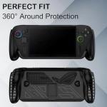 KZIOACSH Case for ASUS ROG Xbox Ally/ASUS ROG Xbox Ally X, Full Protection Lightweight Shock-Absorption Soft TPU Anti-Fingerprint Anti-Scratch Gaming Console Protective Rugged Skin Cover,Black