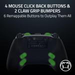 Razer Wolverine V3 Pro 8K PC - Wireless Esports Controller for PC (8K Hz HyperPolling, TMR Thumbsticks with Swappable Caps, 4 Mouse Click Back Buttons & 2 Claw Grip Bumpers, Pro HyperTrigger) Black