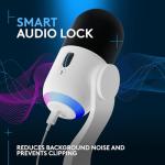 Logitech G Yeti GX Dynamic RGB Gaming Microphone with LIGHTSYNC, USB Mic for Streaming, Supercardioid, USB Plug and Play for PC/Mac - White