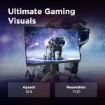 Lenovo Legion R24s Gaming Monitor 23.8" FHD (1920x1080) IPS, 1ms MPRT, 144Hz, Ports HDMI 2.1 + DisplayPort 1.2, DisplayPort Cable included - Raven Black